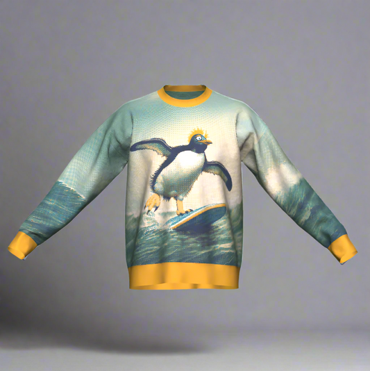 Southern Rockhopper Penguin Sweater