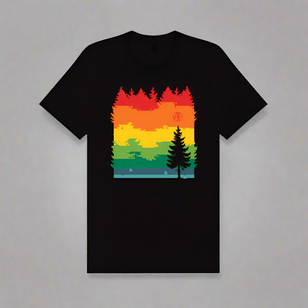 Rainbow Pine Tee