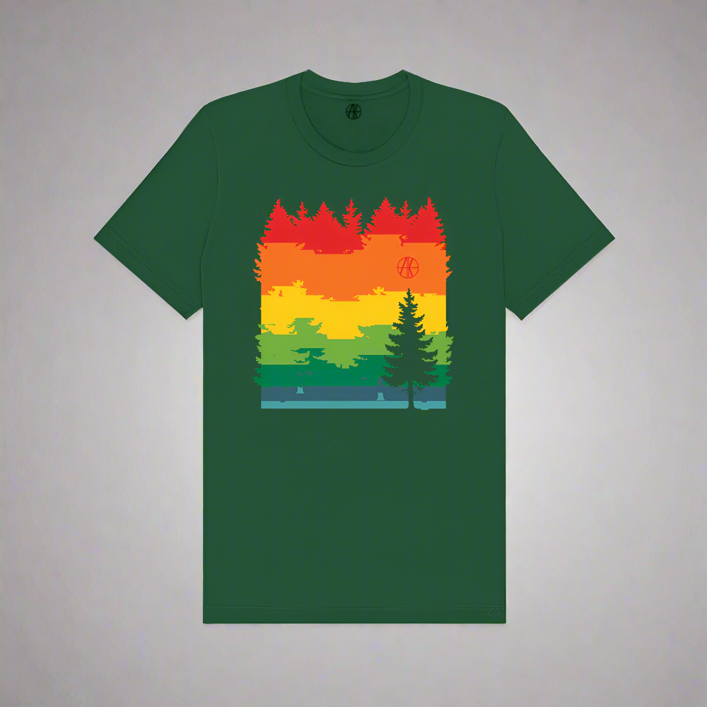 Rainbow Pine Tee