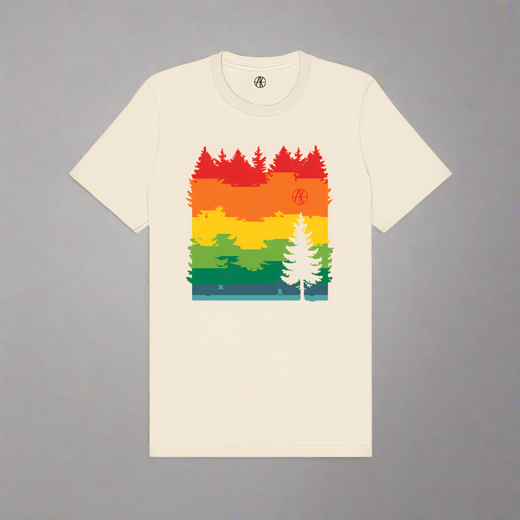 Rainbow Pine Tee