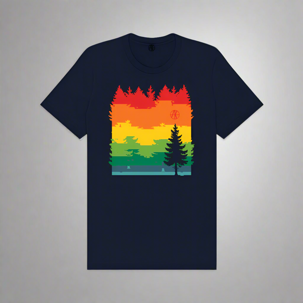 Rainbow Pine Tee