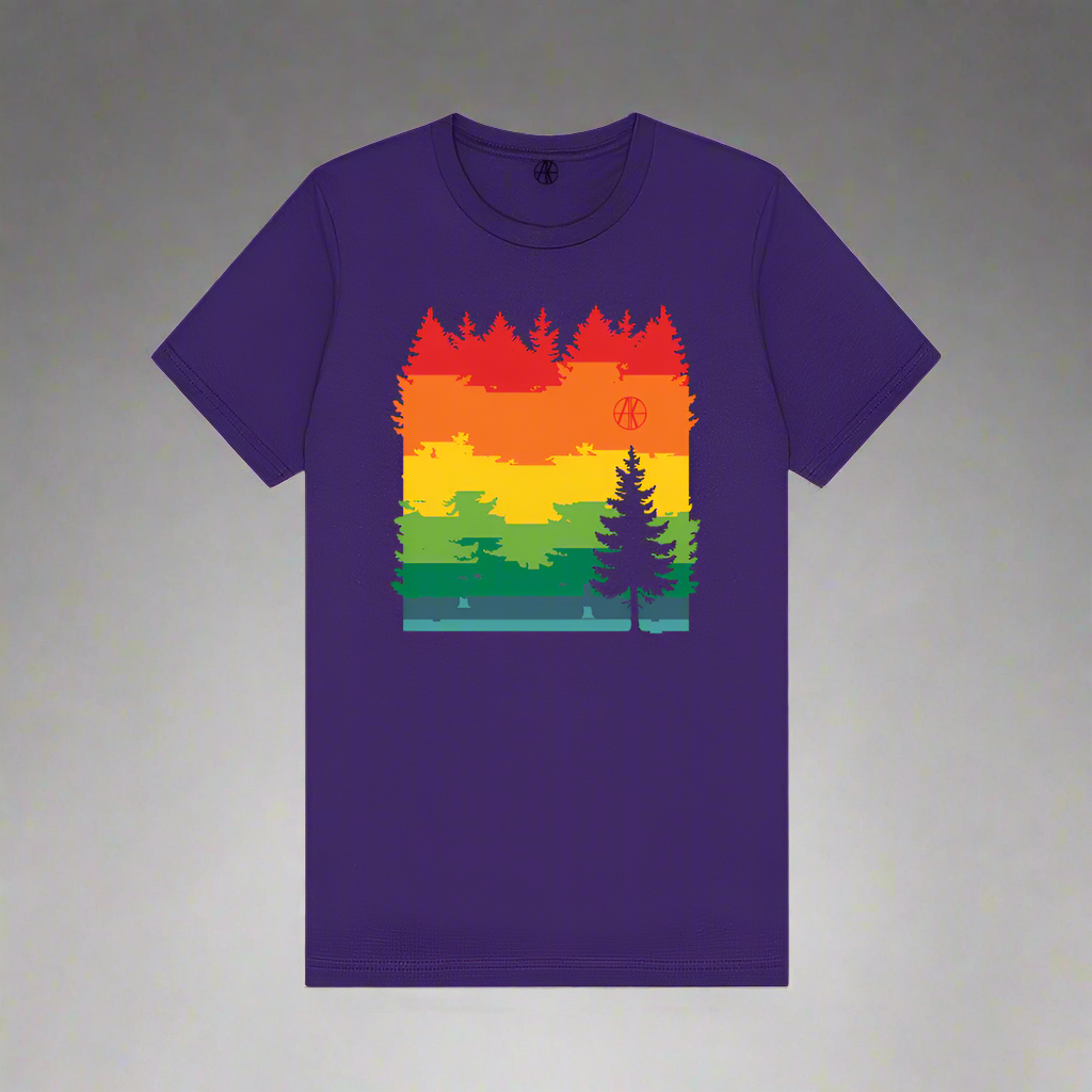 Rainbow Pine Tee